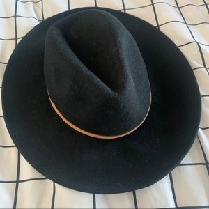 RVCA Black Fedora Hat